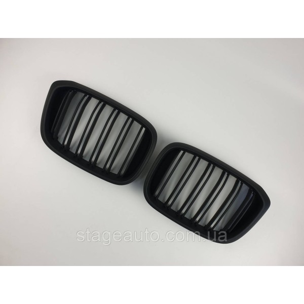 Ноздри на BMW X4 G02 2018-2021 год Черные Матовые ( Двойные M-Look )