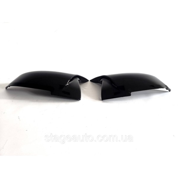 Накладки на зеркала M-Look на BMW 1 / M2 / 3 / 4 ( Черные глянцевые )