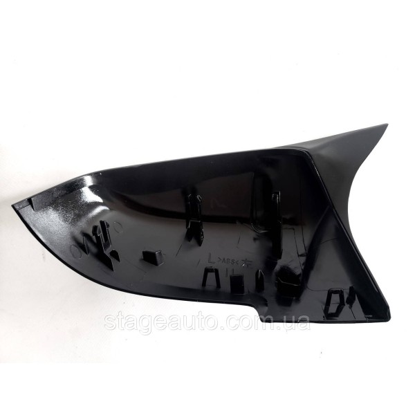 Накладки на зеркала M-Look на BMW 1 / M2 / 3 / 4 ( Черные глянцевые )