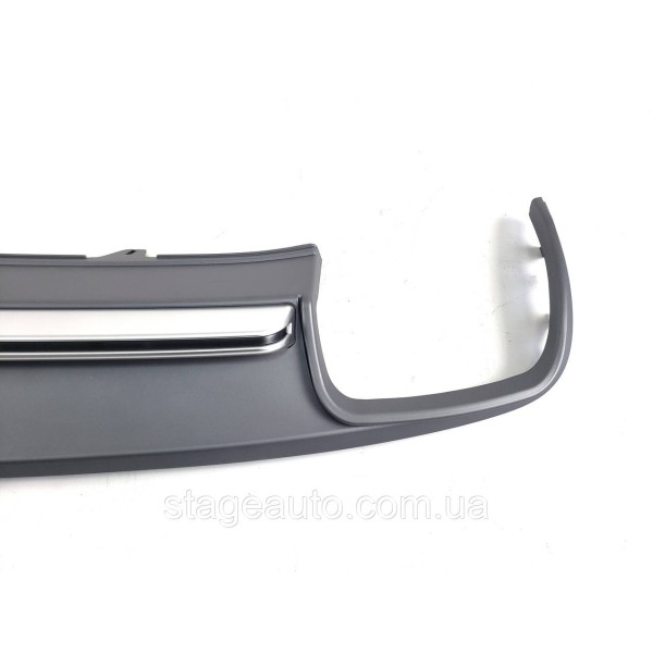 Диффузор в стиле S-Line на Audi A4 B8 2011-2015 год ( Обычный бампер )