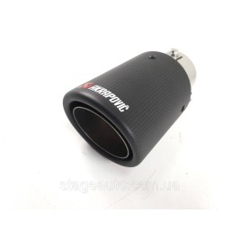 Карбоновая насадка на выхлоп Akrapovich V2 ( матовая 63mm to 89mm WH-0306(89) )