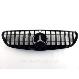 Решетка радиатора на Mercedes S-Class Coupe C217 2017-2020 год GT Panamericana ( Черная )