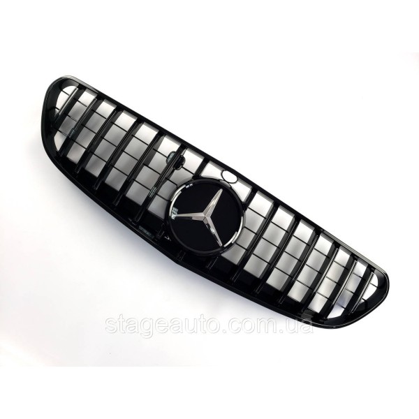 Решетка радиатора на Mercedes S-Class Coupe C217 2017-2020 год GT Panamericana ( Черная )