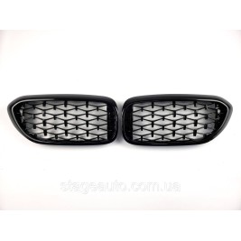 Ноздри на BMW 5 Series G30 / G31 / F90 2017-2020 год Diamond ( Черные )