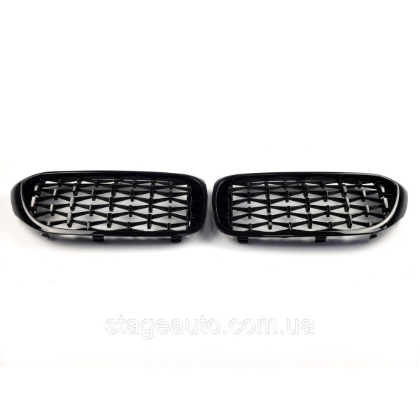 Nostrils for BMW 5 Series G30/ G31/ F90 2017-2020 Diamond ( Black )