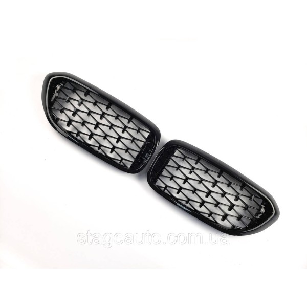 Nostrils for BMW 5 Series G30/ G31/ F90 2017-2020 Diamond ( Black )