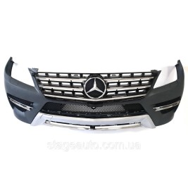 Передний бампер AMG-Line на Mercedes ML-Class W166 2011-2015 год