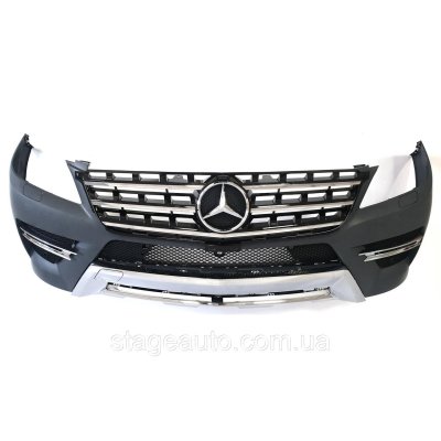 Передній бампер AMG-Line на Mercedes ML-Class W166 2011-2015 рік