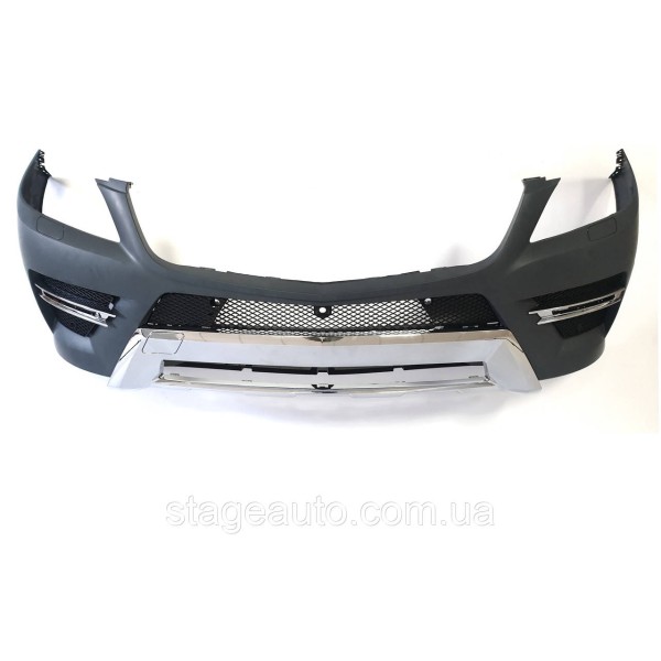 Передний бампер AMG-Line на Mercedes ML-Class W166 2011-2015 год