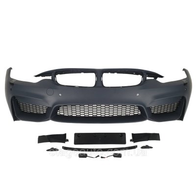 Передній бампер на BMW 4 Series F36 2014-2019 рік (в стилі M4 F82)