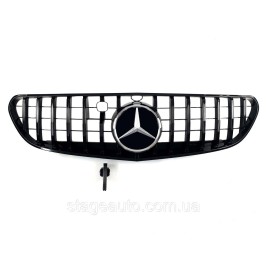 Решетка радиатора на Mercedes S-Class Coupe C217 2015-2017 год GT Panamericana ( Черная )