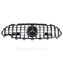 Решетка радиатора на Mercedes CLS-Class C257 2018-2021 год GT Panamericana ( Черная с хромом )