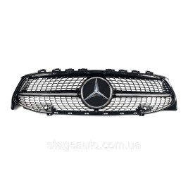 Решетка радиатора на Mercedes CLA-Class C118 2019-2022 года Diamond Black