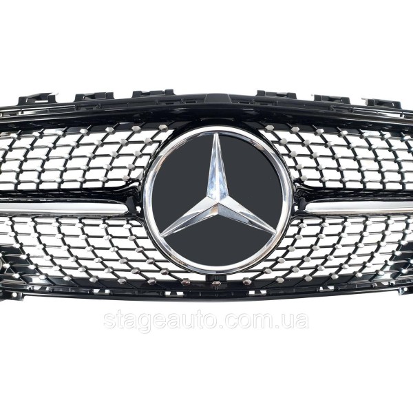 Решетка радиатора на Mercedes CLA-Class C118 2019-2022 года Diamond Black