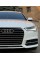 Решетки переднего бампера в стиле S-Line на Audi A6 C7 2014-2018 года Черные с хром вставкой
