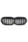 Ноздри на BMW X1 F48 2019-2021 год Черные Глянцевые ( Двойные M-Look )