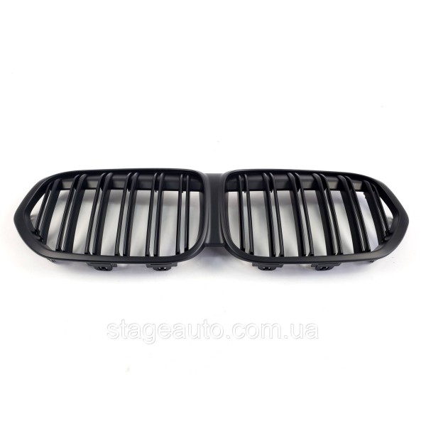 Ноздри на BMW X1 F48 2019-2021 год Черные Матовые ( Двойные M-Look )
