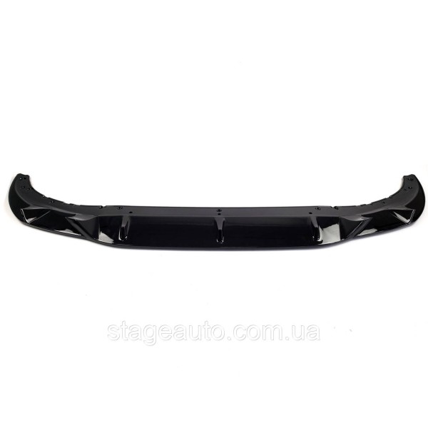 Диффузор переднего бампера на BMW 7 Series G11 / G12 2015-2021 год ( Черный глянец )