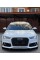 Решетка радиатора в стиле RS на Audi A6 C7 2014-2018 год Черная с серой рамкой