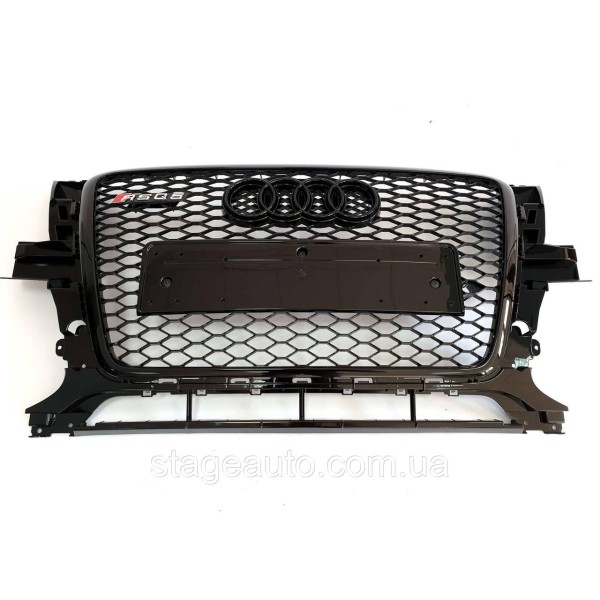 Решітка радіатора в стилі RS на Audi Q5 8R 2008-2012 рік Чорна