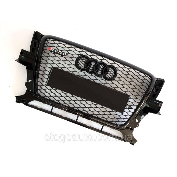 Решітка радіатора в стилі RS на Audi Q5 8R 2008-2012 рік Чорна