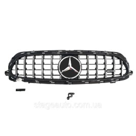 Решетка радиатора на Mercedes E-Class W213 2020-2021 год GT Panamericana ( Черная с элементами хрома )