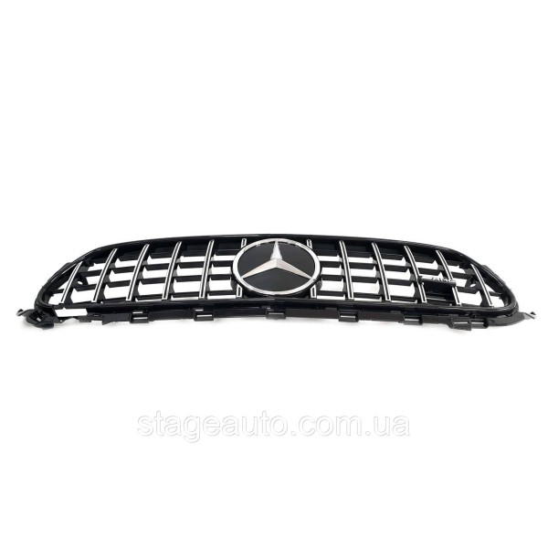 Решетка радиатора на Mercedes E-Class W213 2020-2021 год GT Panamericana ( Черная с элементами хрома )