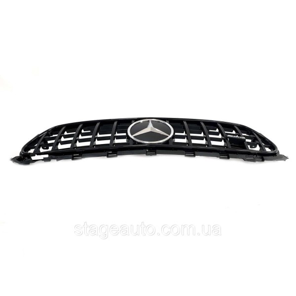Решетка радиатора на Mercedes E-Class W213 2020-2021 год GT Panamericana ( Черная )