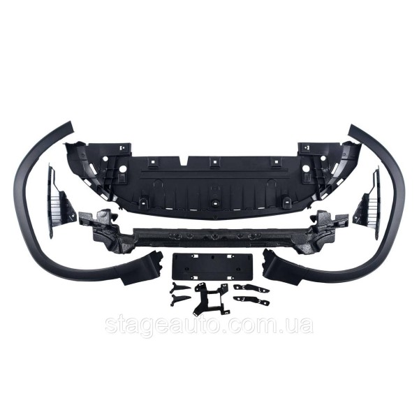 Передний бампер на Mercedes GLB-CLass X247 2019-2022 года ( стиль GLB 35 AMG )