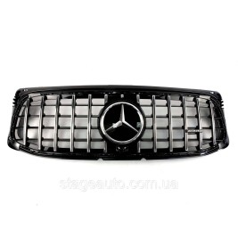 Решетка радиатора на Mercedes GLB-Class X247 2019-2022 года Chrome Black ( GT Panamericana )