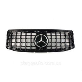 Решетка радиатора на Mercedes GLB-Class X247 2019-2022 года Full Black ( GT Panamericana )
