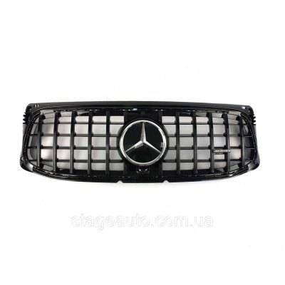 Решітка радіатора на Mercedes GLB-Class X247 2019-2021 рік GT Panamericana ( Чорна) AMG
