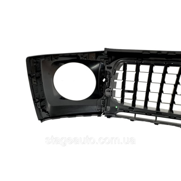 Решетка радиатора + рамки на фары Mercedes G-Class W463 2018-2022 года GT Chrome Black