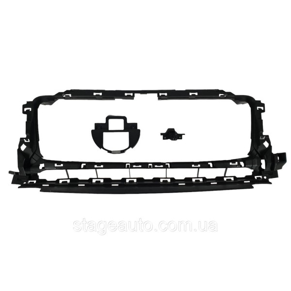 Решетка радиатора + рамки на фары Mercedes G-Class W463 2018-2022 года GT Chrome Black