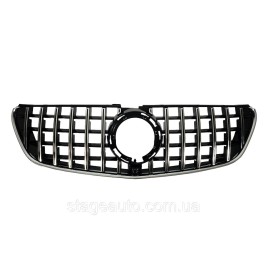Решетка радиатора на Mercedes V-Class W447 2020-2023 года ( GT Chrome Black ) AMG