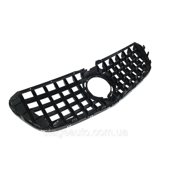 Решетка радиатора на Mercedes V-Class W447 2020-2023 года ( GT Chrome Black ) AMG