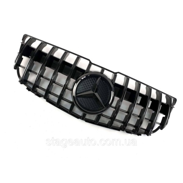 Решітка радіатора на Mercedes GLK-Class X204 2012-2015 року GT Panamericana (Чорна )