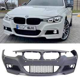 Передний бампер на BMW 3 Series F30 2012-2018 год ( в стиле M Sport Paket ) под омыватели