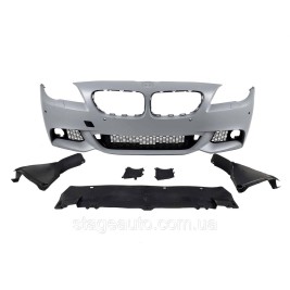 Передний бампер на BMW 5 Series F10 2010-2014 год ( в стиле M Sport Paket )
