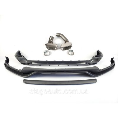 Retrofit kit for body kit + exhaust tips for BMW X5 F15 2013-2018 ( M-Tech)