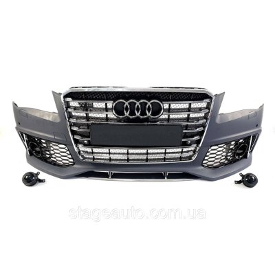 W12 style front bumper for Audi A8 D4 2010-2014