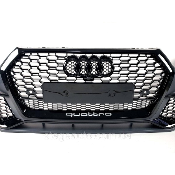 Передний бампер в стиле RS на Audi Q5 80A 2016-2020 год ( Под дистроник )