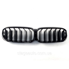 Ноздри на BMW 5 Series G30 2020-2021 года Черные Глянцевые ( Двойные M-Look )
