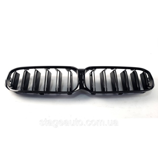 Ноздри на BMW 5 Series G30 2020-2021 года Черные Глянцевые ( Двойные M-Look )