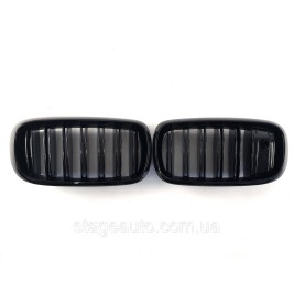 Ноздри на BMW X5 F15 2013-2018 год Черные Глянцевые ( Двойные M-Look ) + Night Vision