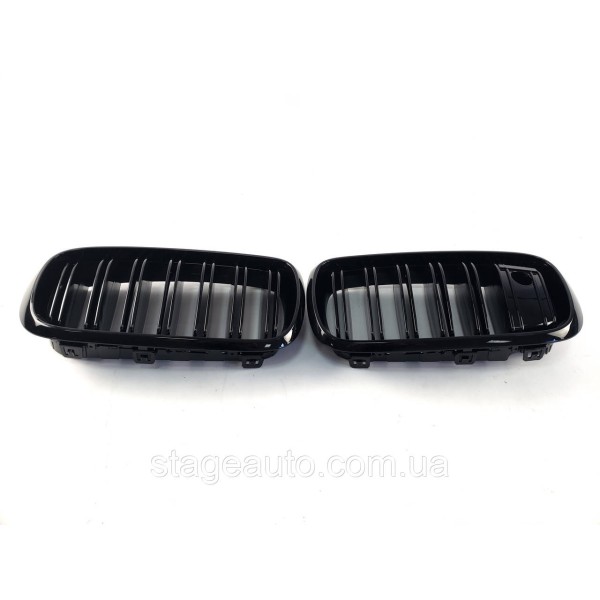 Ноздри на BMW X5 F15 2013-2018 год Черные Глянцевые ( Двойные M-Look ) + Night Vision