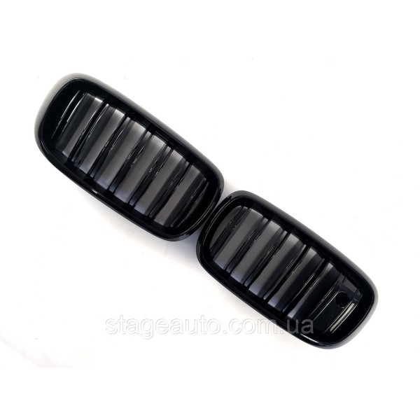 Ноздри на BMW X5 F15 2013-2018 год Черные Глянцевые ( Двойные M-Look ) + Night Vision