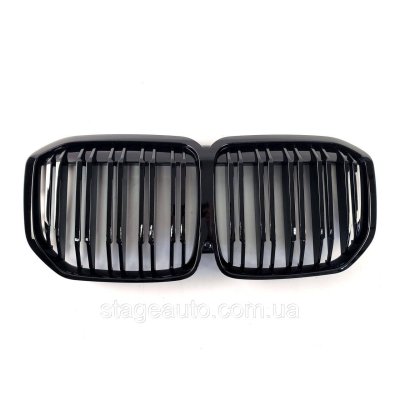 Ноздрі на BMW X7 G07 2018-2022 рік Чорні Глянсові ( Подвійні M-Look)
