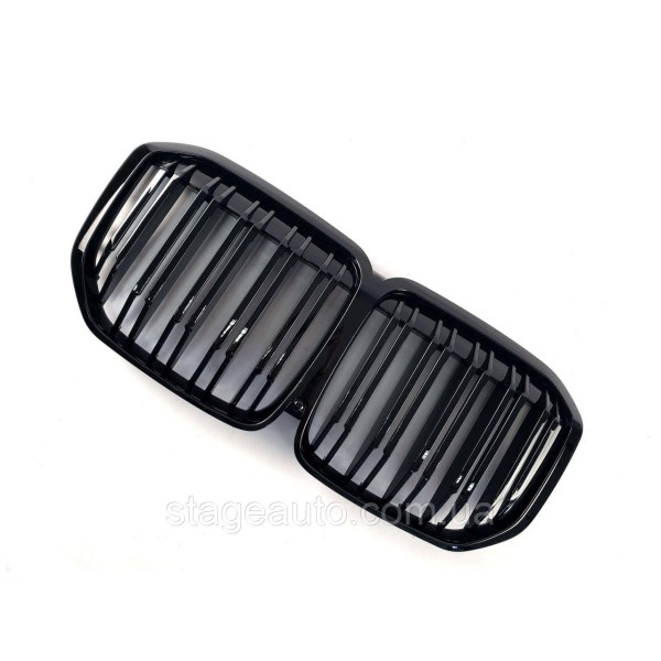 Ноздри на BMW X7 G07 2018-2022 год Черные Глянцевые ( Двойные M-Look )