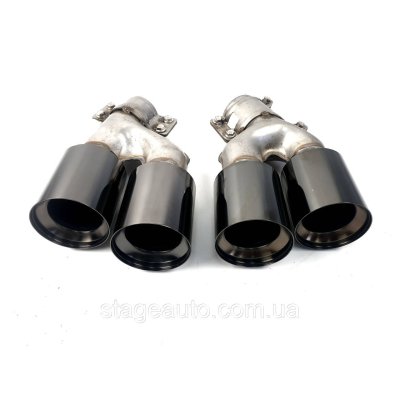 Насадки на вихлоп BMW 5 Series G30 2017-2020 рік (у стилі M5 F90 чорні)